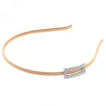 Serre-tête fin orné d’un rectangle en strass