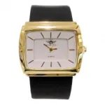 Montre-bracelet avec cadran carré et mouvement quartz