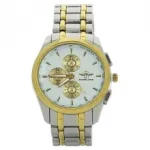 Montre métal homme avec motif