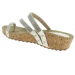 Jolies sandales blanches serties de strass