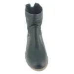 Jolies bottines noires ornées de perforation