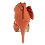 Escarpins à talon aiguille avec nœuds et zip