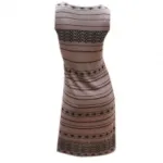 Robe à rayures et motif fantaisie