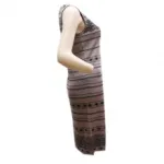 Robe à rayures et motif fantaisie