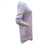 Pull avec motif écaille et ouverture au dos