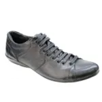 Baskets en cuir homme avec laçage à 8 œillets