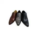 Chaussures de ville en cuir pour homme avec bout allongé