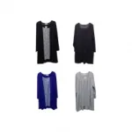 Pull grande taille femme avec doublure et empiècement en voile