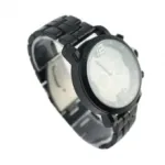 Montre en métal avec double compteur