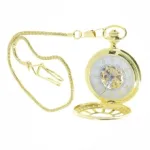 Montre gousset avec cadran transparent