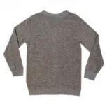 Pull chiné pur coton orné de dentelle à perles