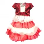 Robe voilée à volants avec boléro