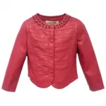 Veste fille avec col clouté 