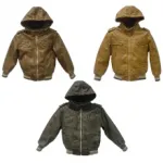 Veste à capuche avec motif quadrillé