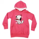 Sweat à capuche avec une petite dalmatienne devant
