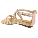 Sandales filles décorées de strass et perles