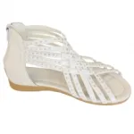Sandales spartiates filles agrémentées de sequins