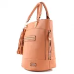 Sac cabas multizip orné de pompons