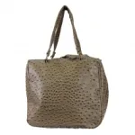 Sac cabas en autruche avec son cadenas et clé