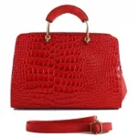 Adorable sac à main croco vernis