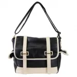 Sac bandoulière en deux tons