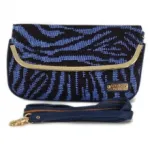 Pochette ethnique avec bordure dorée