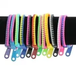 Bracelet zip bicolore