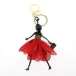 Porte-clé oené de strass
