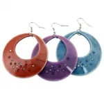 Boucles d’oreilles pendantes fantaisie