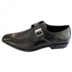 Chaussures en cuir pour homme avec bride bouclé dessus