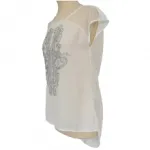 Top orné de motif fantaisie clouté 