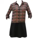 Robe à carreaux deux tons