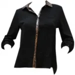 Chemise femme avec empiècement serpent