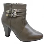Bottines à talon avec doubles brides à boucles