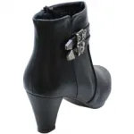 Bottines à talon avec doubles brides à boucles