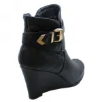 Bottines compensées avec arrière matelassé