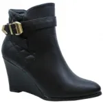 Bottines compensées avec arrière matelassé