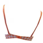 Soutien-gorge à carreaux orné de rubans