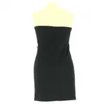 Robe bustier femme avec haut à carreau et ceinture nœud