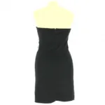 Robe bustier femme avec haut à carreau et ceinture nœud