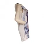 Robe droite imprimée fantaisie