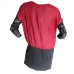 Robe en deux tons avec manches en dentelle
