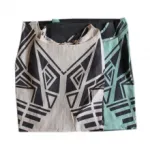 Robe en deux tons avec motif fantaisie