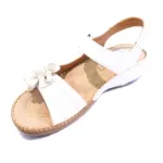 Sandales ornées de fleurs sur le côté