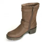 Bottines avec doubles brides bouclées