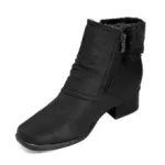 Magnifiques bottines fourrées avec bout carré