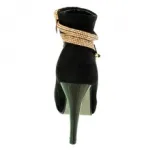 Bottines imitation daim pour femme