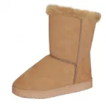 Bottes fashions avec fourrures et bouton
