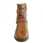 Bottines avec brides bouclées et zip côté pour femme