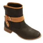 Bottines avec doubles brides